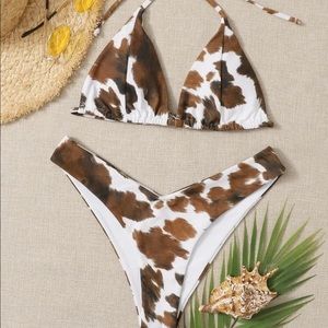 Cow print bikini